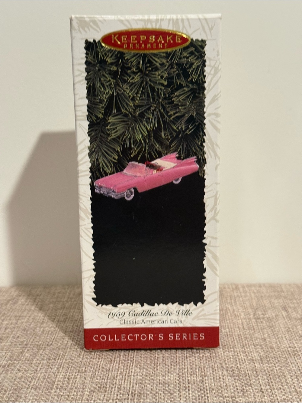 Hallmark KeepSake Vintage 1996 Pink 1959 Cadillac De Ville Ornament